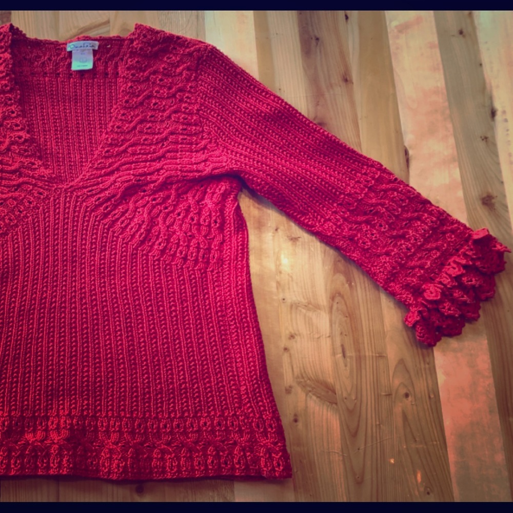 Oscar de la Renta - Vintage - Red - Cotton